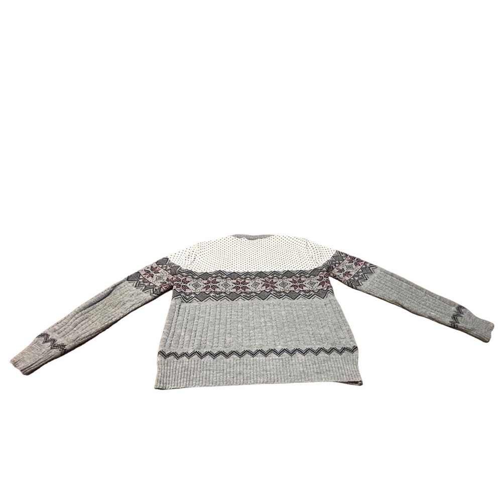 Vintage KP Collection Nordic Sweater Gray Fair Isle Men’s Large - Picture 3 of 14